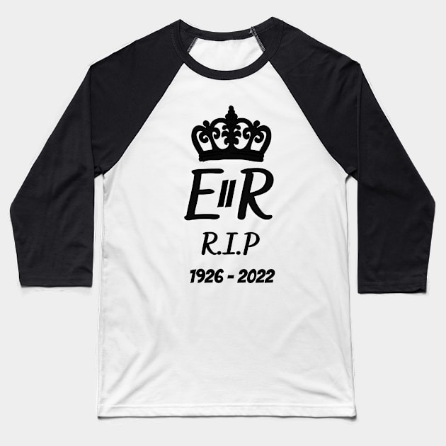 Queen Elizabeth II England Meme British Crown Britain Baseball T-Shirt by BellaPixel